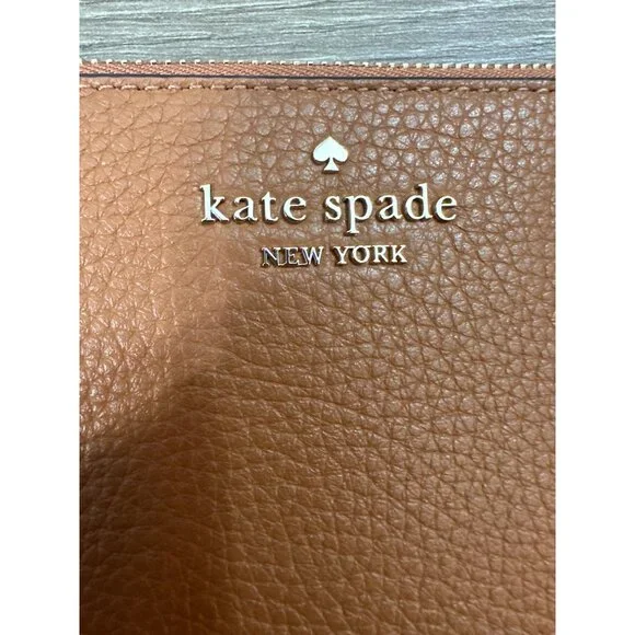 Kate Spade Lucy Pebbled Leather Medium L-zip Wristlet Wallet NWT - Picture 4 of 10